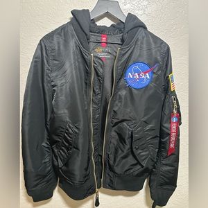 Alpha Industries Nasa bomber hooded jacket